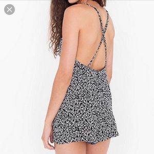 American Apparel Cross Back Romper